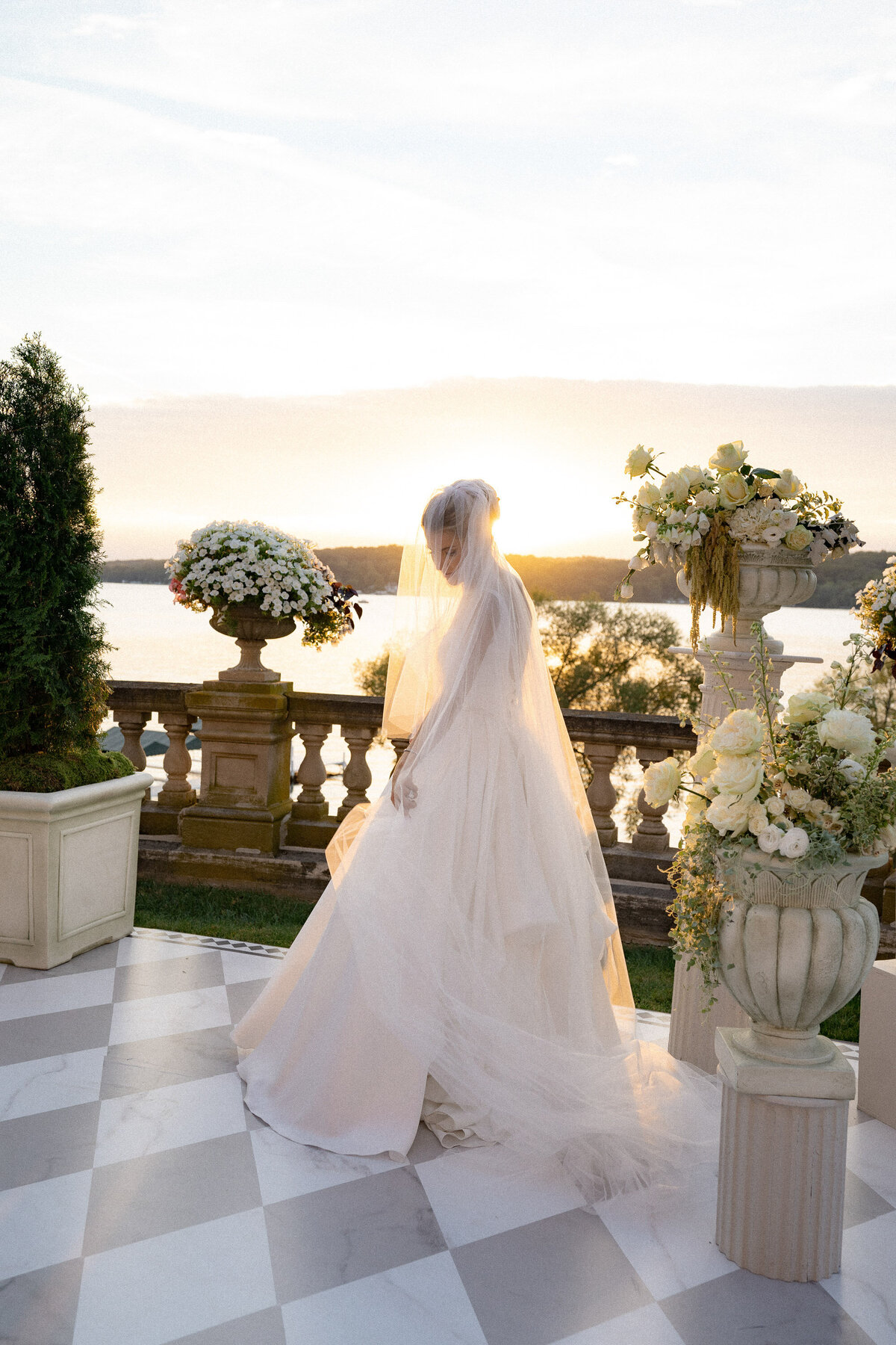 golden hour champagne ivory stone manor wedding lake geneva-52