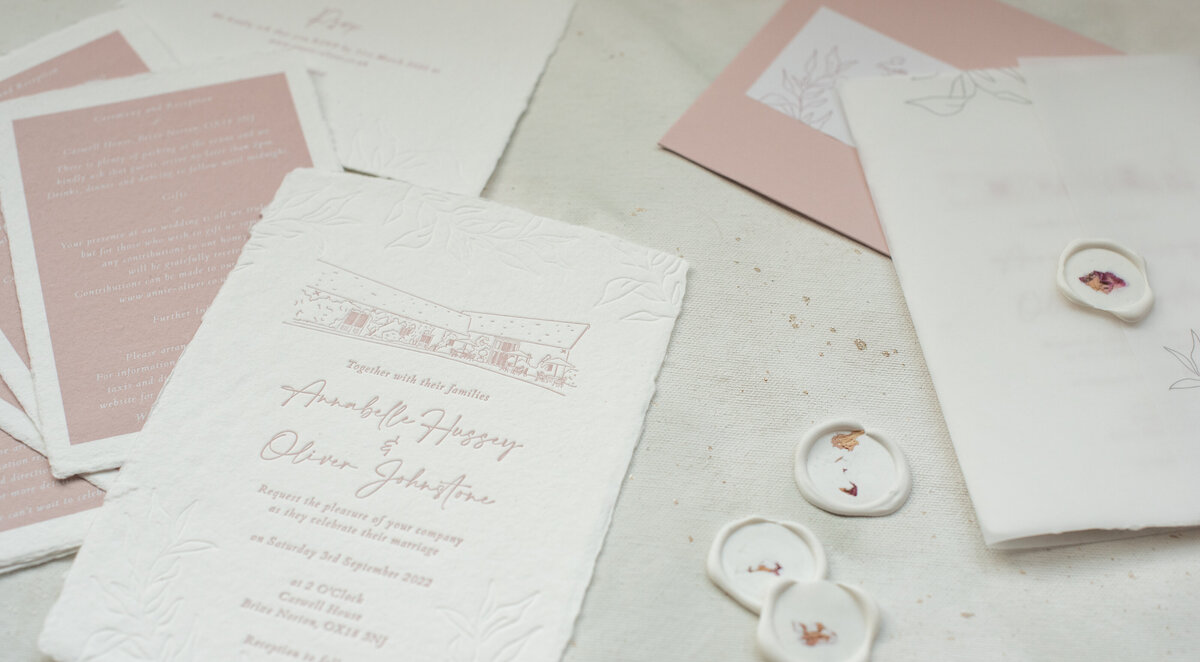 white-olive-design-studio-bespoke-wedding-invitation-blush-letterpress-handmade-paper-torn-edge-confetti-wax-seal-8