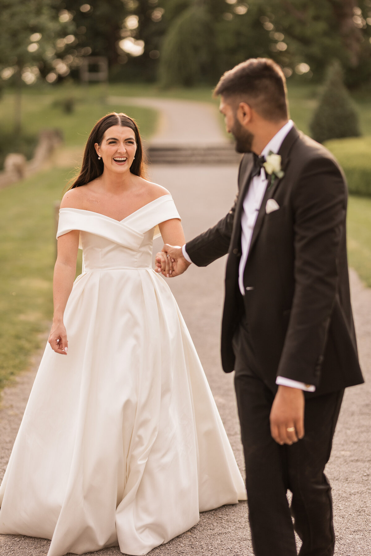 Couple portraits at Tortworth Court, Cotswold wedding venue