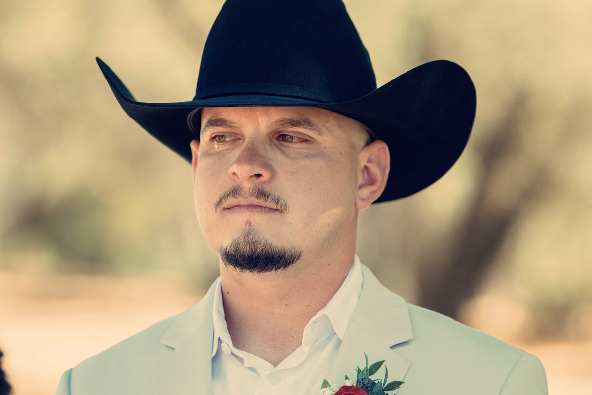 groom crying