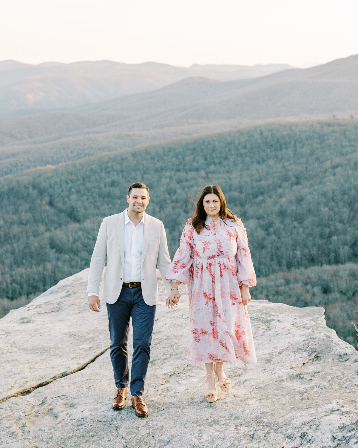 The Fourniers | Grandfather Mountain Engagement-94