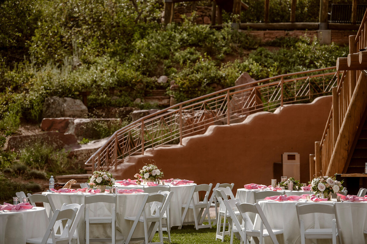 Heather and Doug's elegant outdoor wedding reception