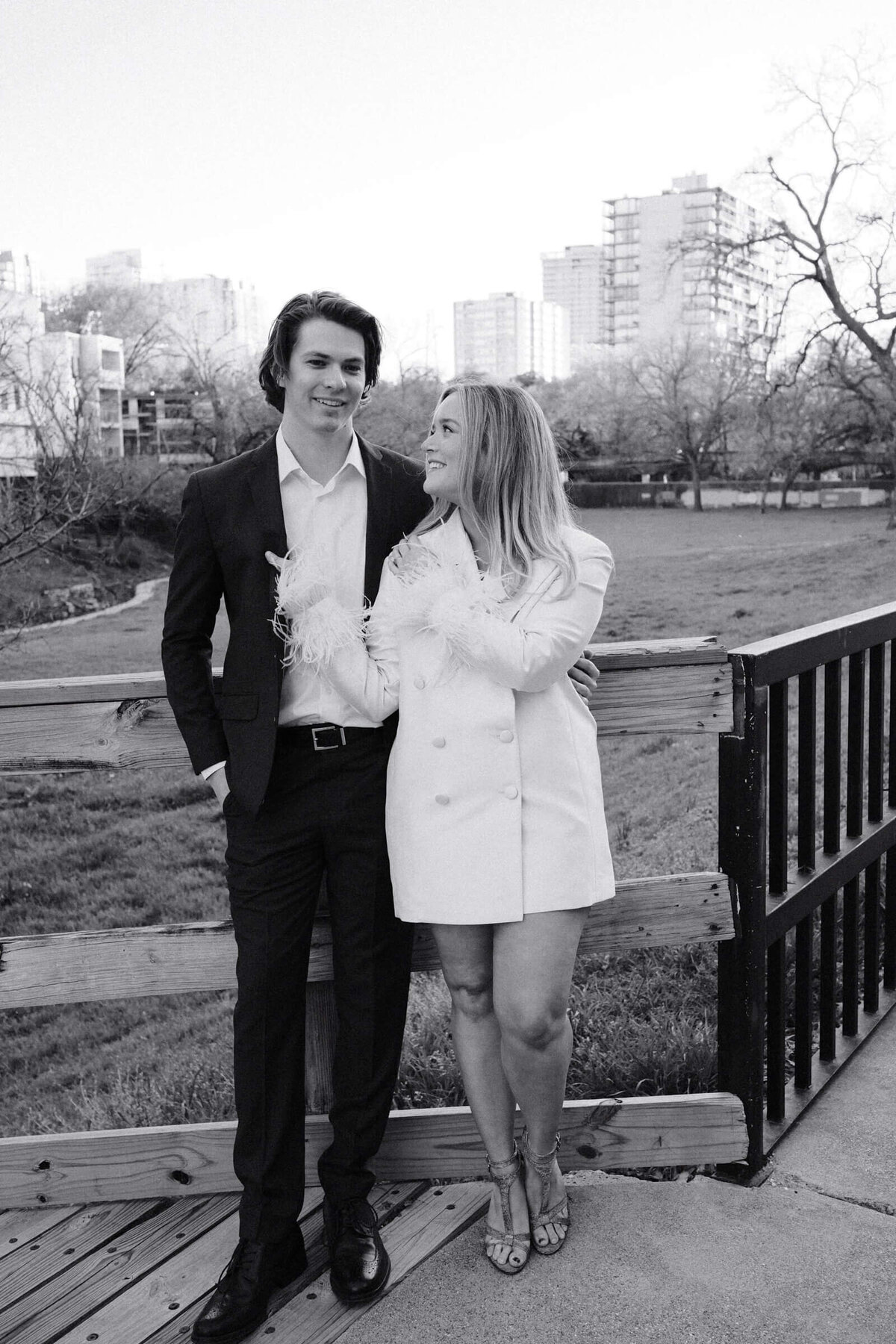 A wedding engagement photo session in Dallas Texas