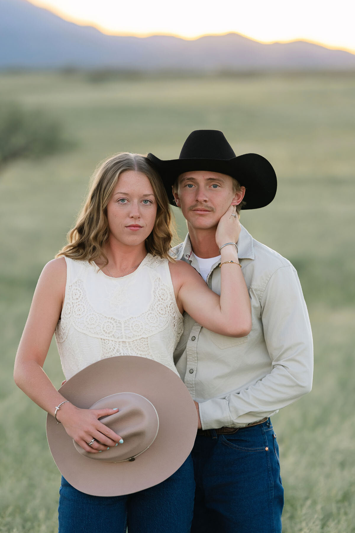 Arizona desert engagement photographer in Tucson field location