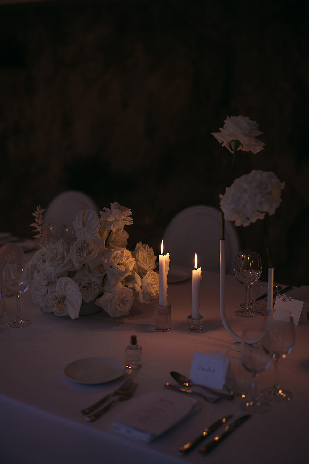 modern romantic wedding reception decor