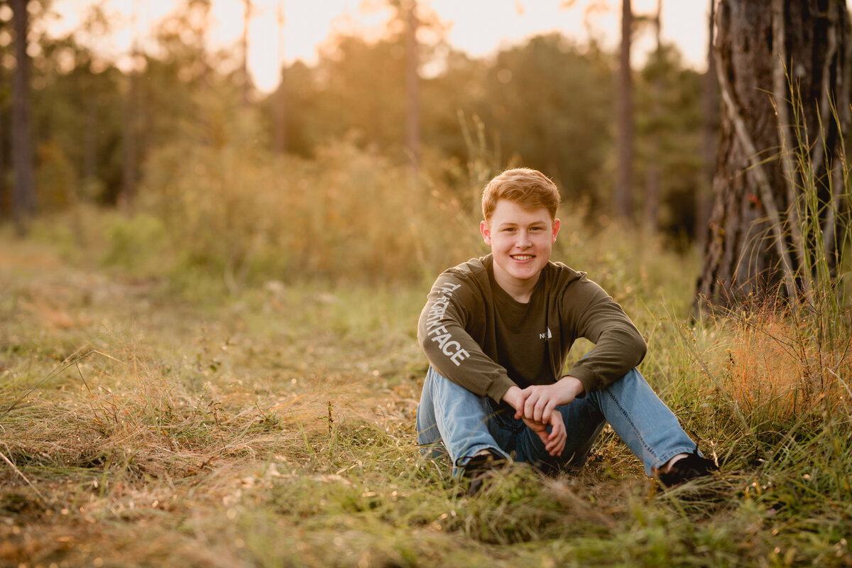 Boy senior pictures taken by professional photographer in North Florida and South Georgia.