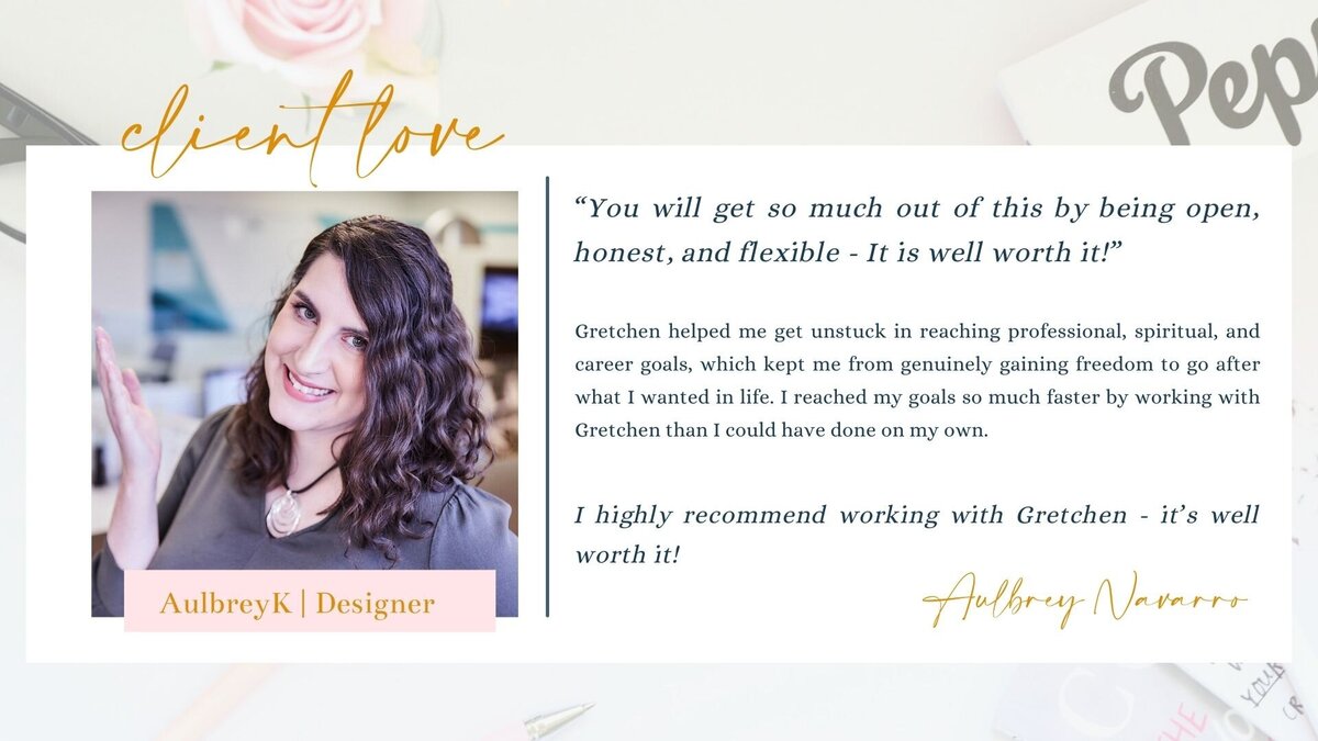 Client Love - Aulbrey Navarro Testimonial