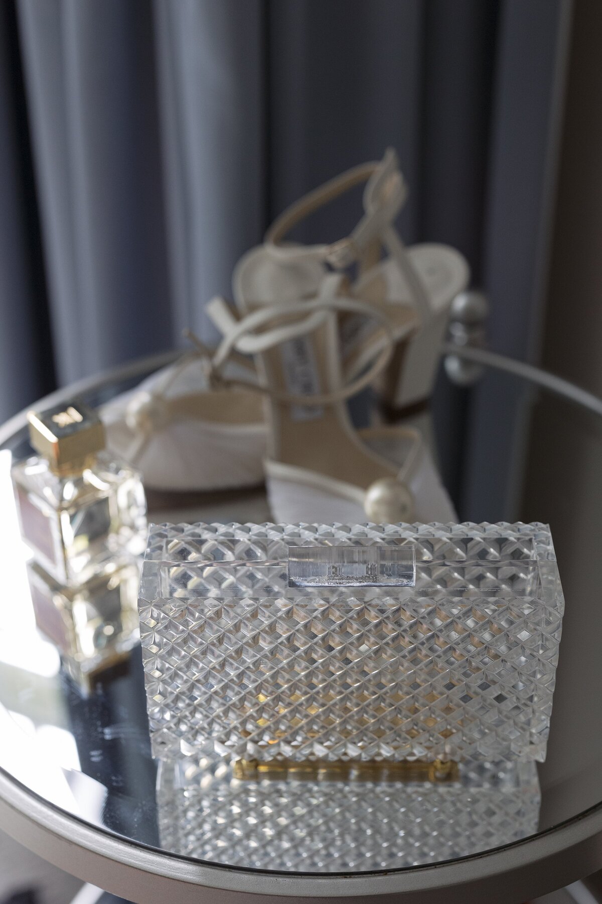 Close up details of wedding items during Newport wedding.