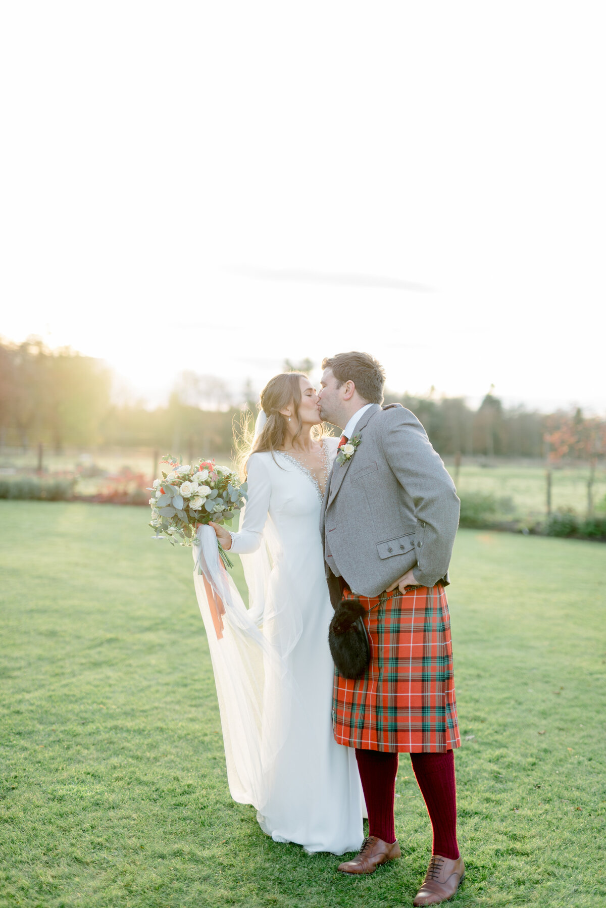 Light and airy wedding photography Scotland
