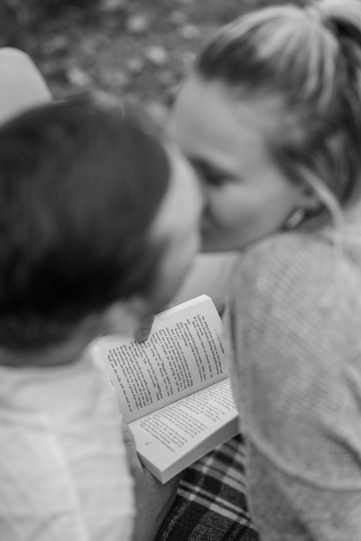 boy and girl kissing