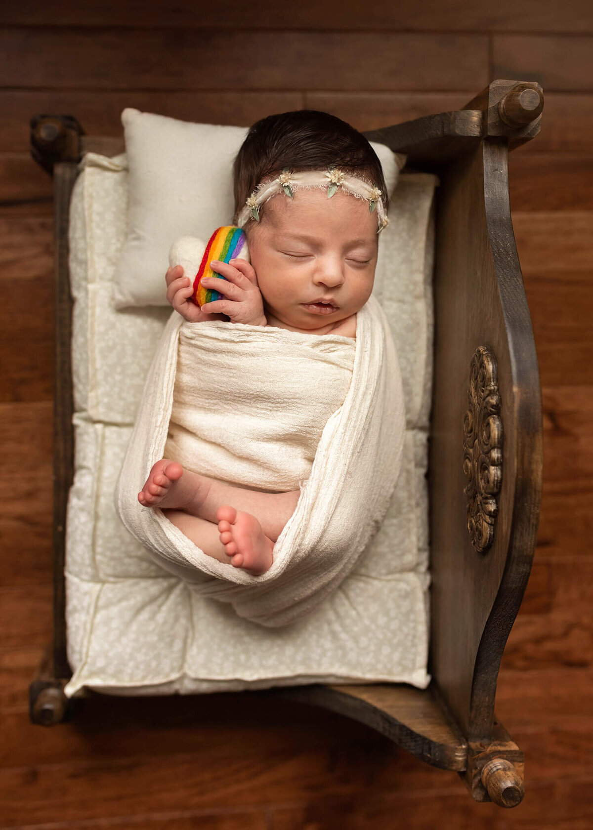 NJ baby photographer captures rainbow baby session