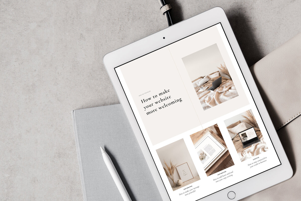 The Roar Showit Web Design Modern Website Template Paige Home Header 11