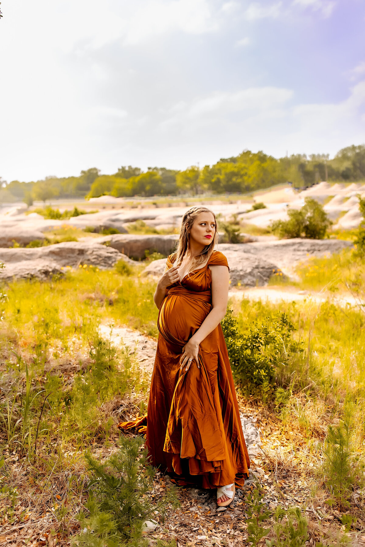 Maternity Session at Big Rocks Park in Glen Rose. | Burleson, TX Family and Newborn Photographer