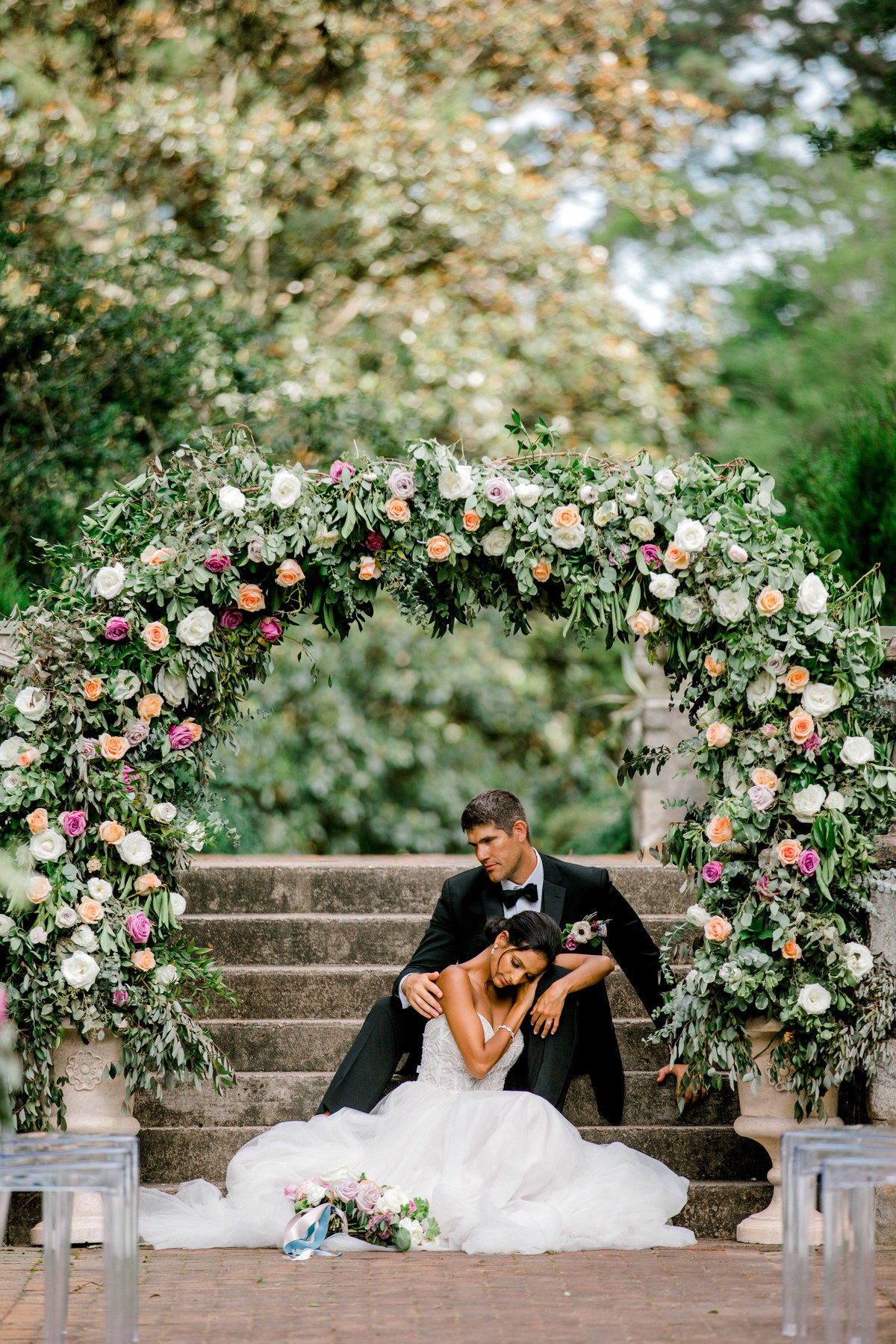 Ava Loren Design Floral Artist Designer Wedding Norfolk Botanical Gardens Andrew & Tianna Photography-438