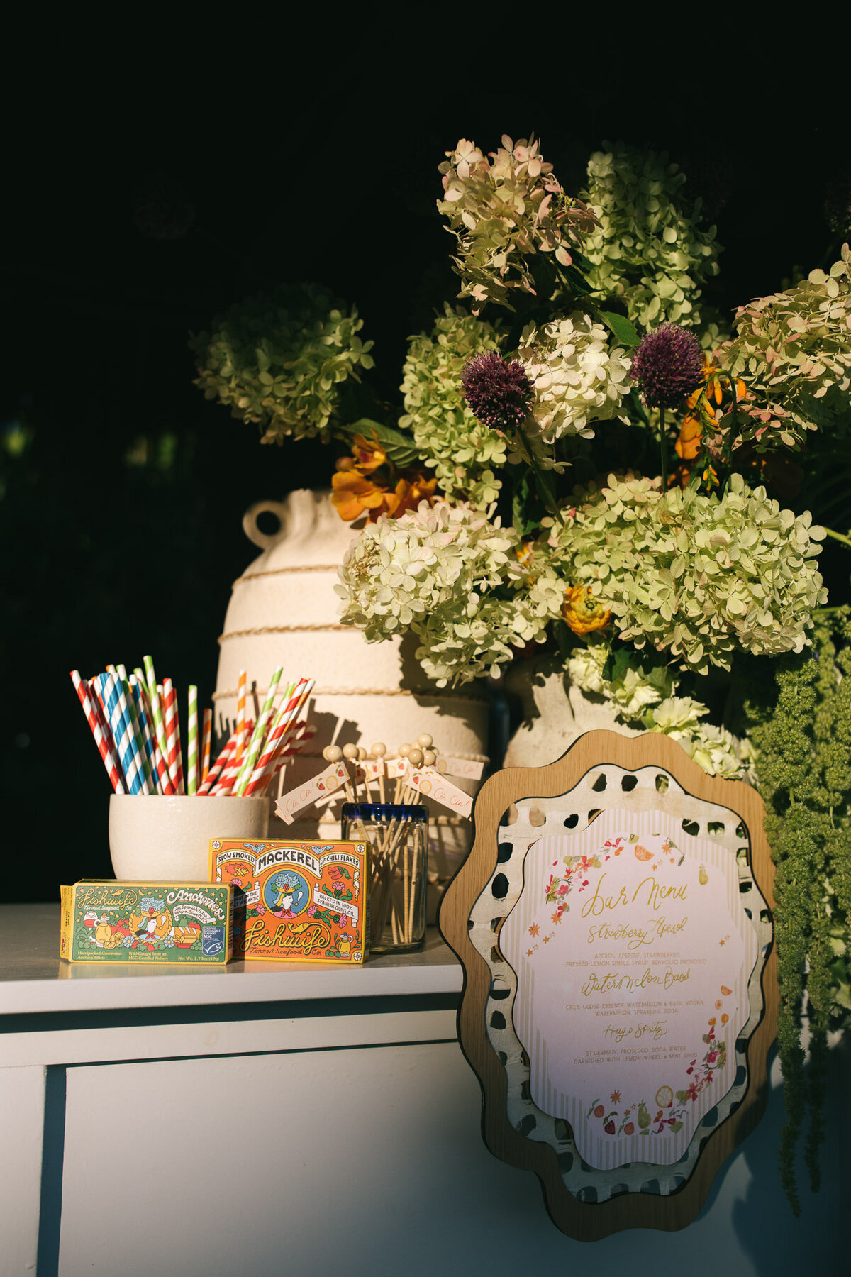 Hydrangea Bar Florals