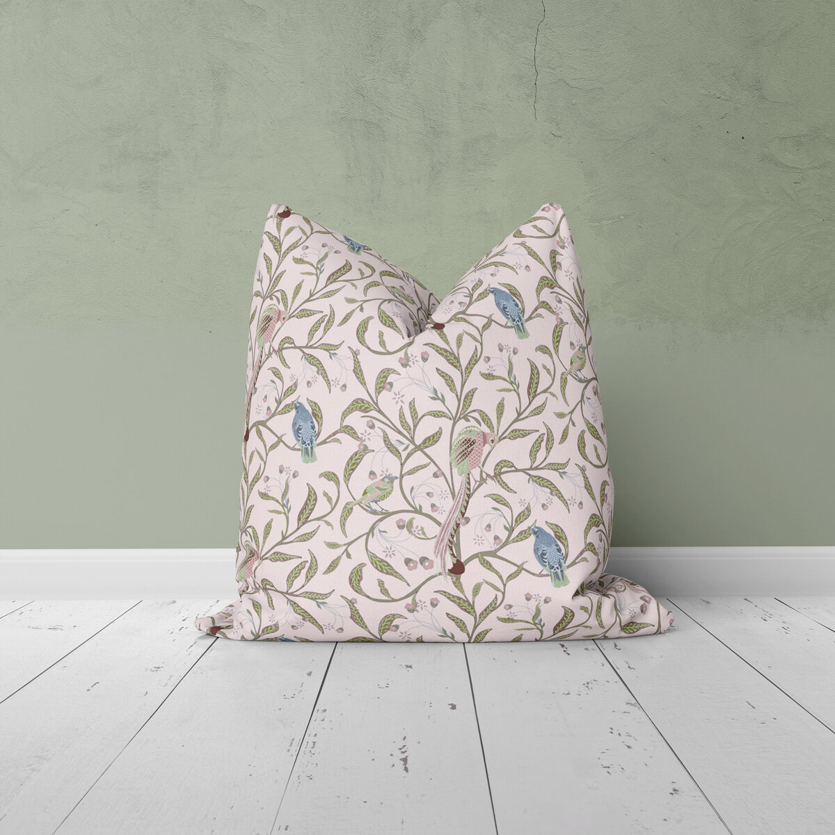 Home-Decor-Throw--pillow-Songbirds-gumtree