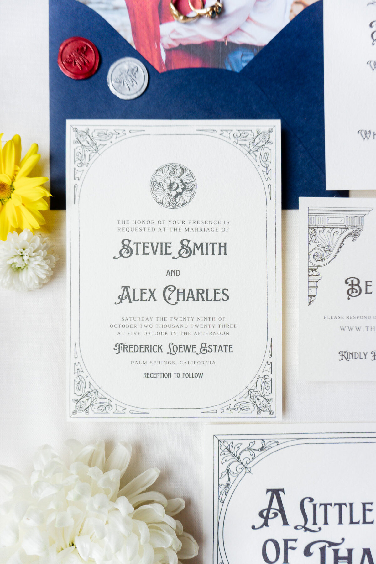 Wedding Invitations elegant illustrations