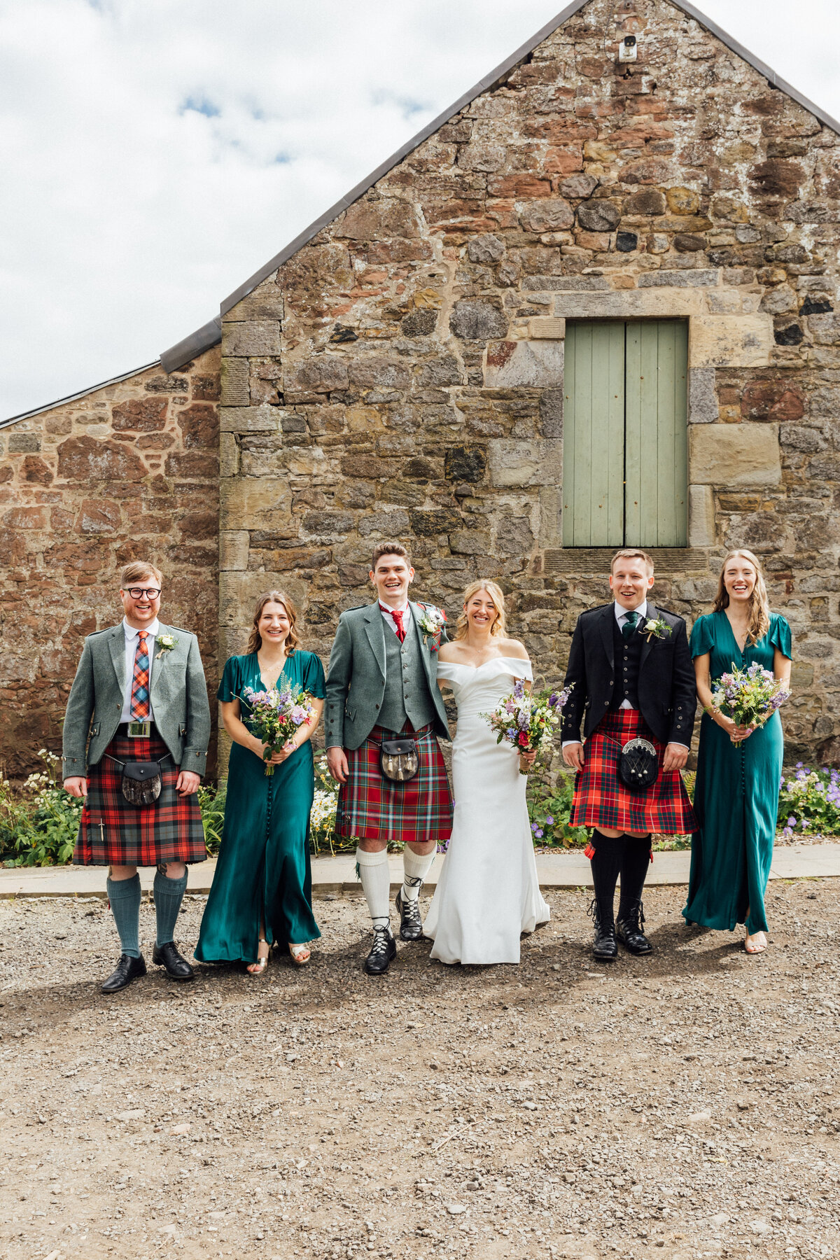 Bridal party at The Free Company wedding