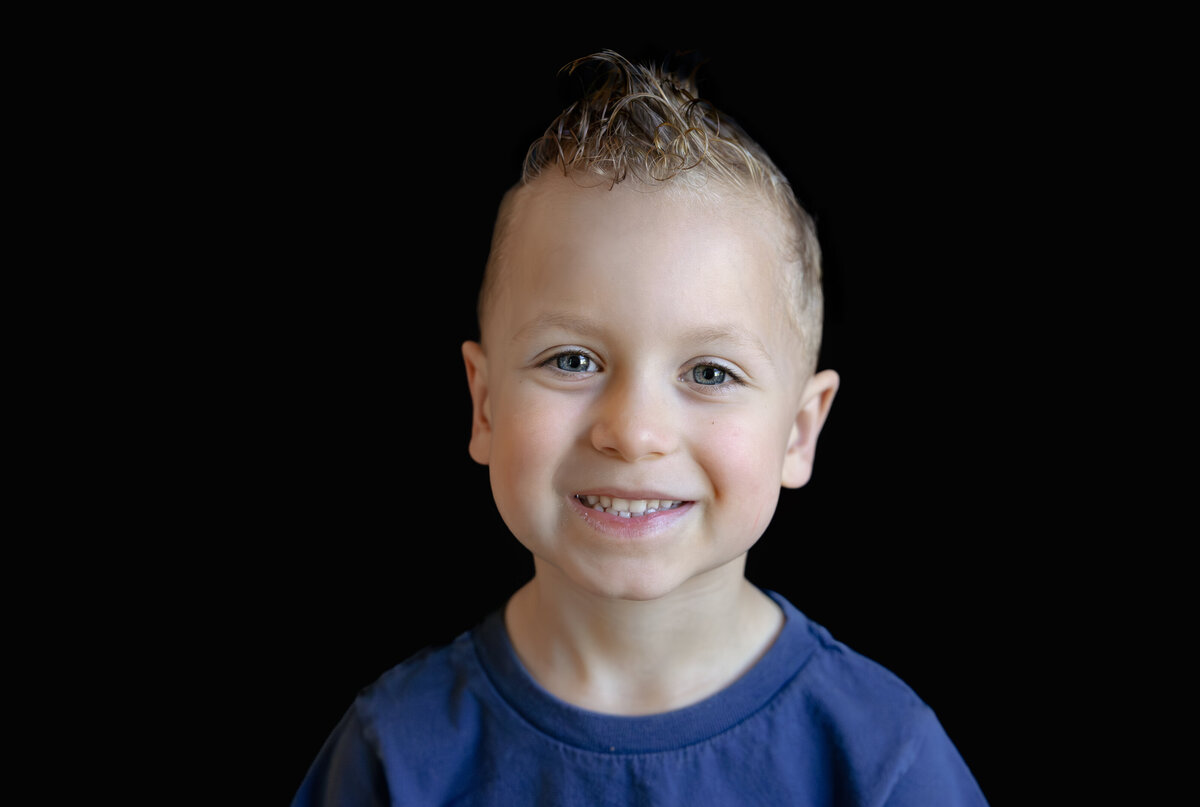 Little boy's preschool fine art portraits in Wheaton, IL by Taylor Lynn Studios