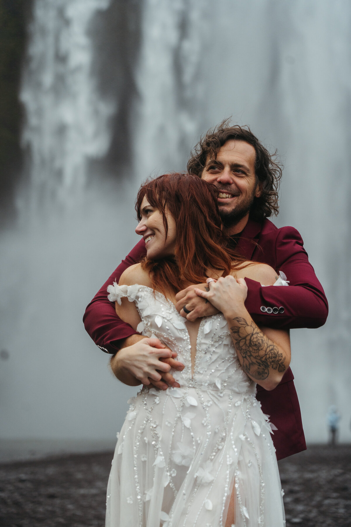 Skógafoss Iceland Elopement Photographer -12