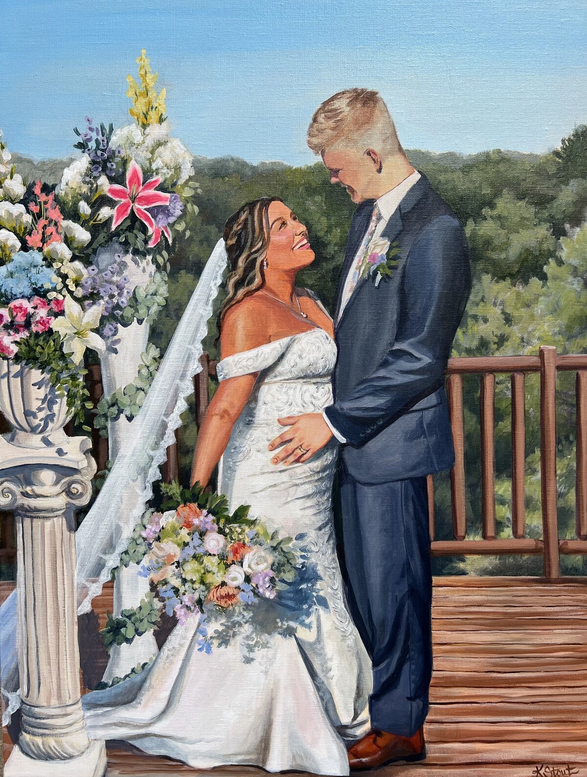 live-wedding-painter-minnesota-emerald-greens-menomonie-wisconsin-korianne-stout