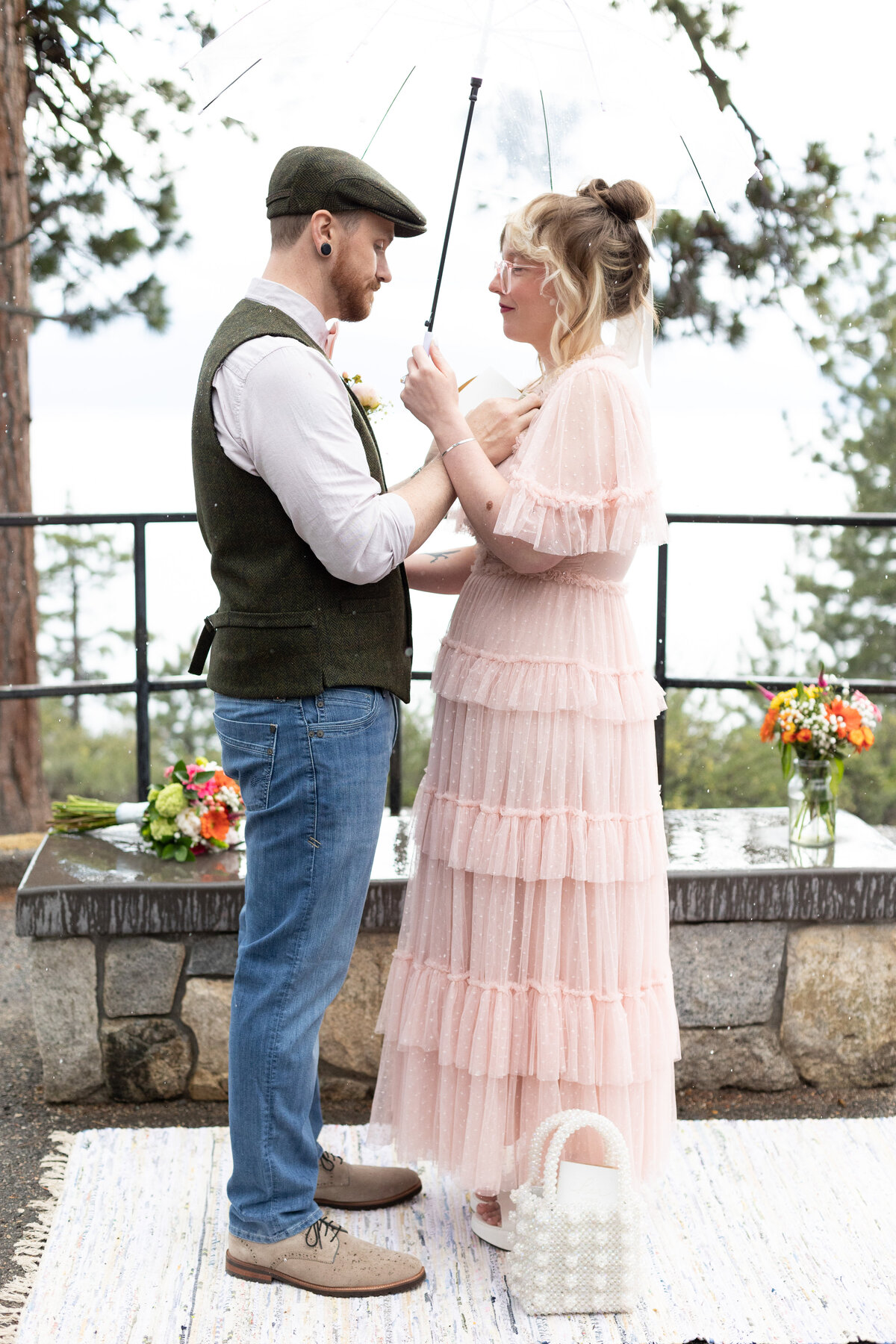 Lake Tahoe Mountaintop Elopement - 12