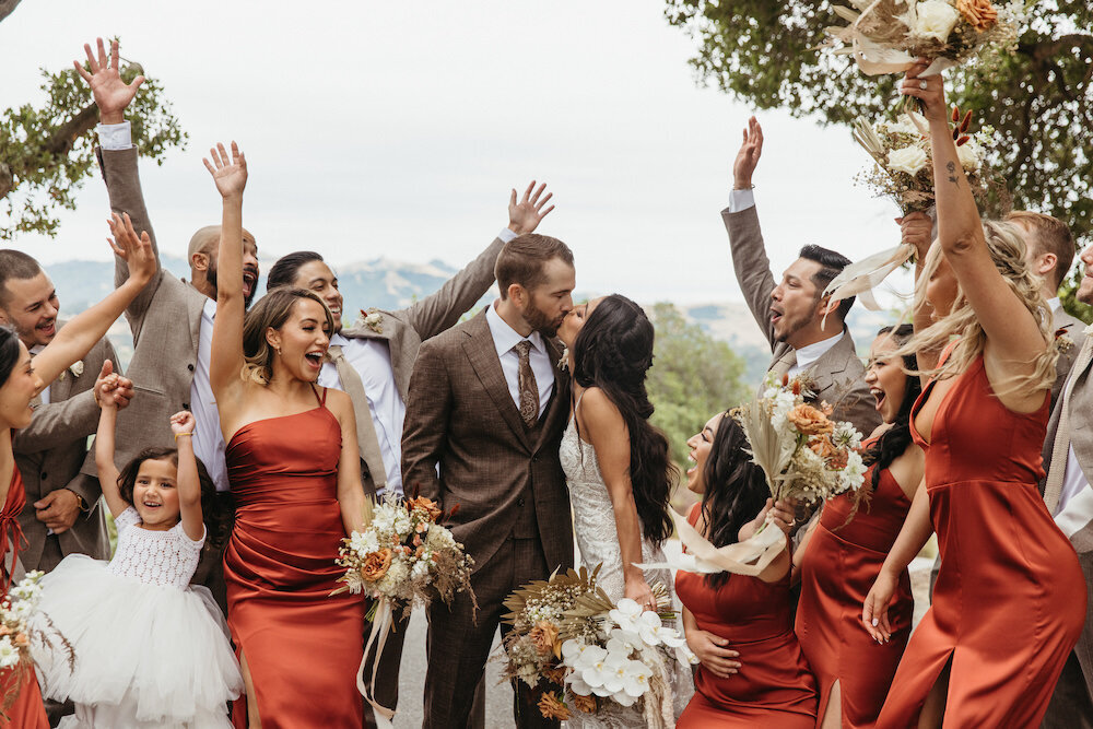 bridal party group pictures