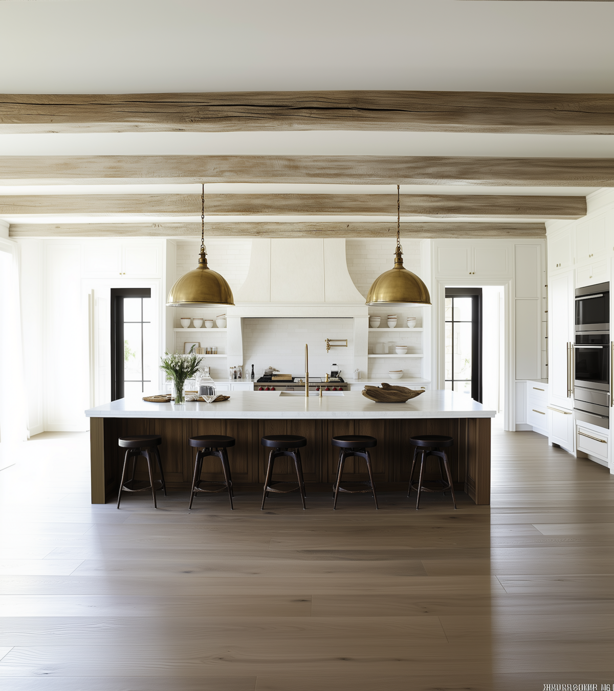 huntandgathergoods_A_large_kitchen_with_white_oak_beams_two_bra_8ab6c2cd-14c9-40ec-b32a-bc747eff9fd6