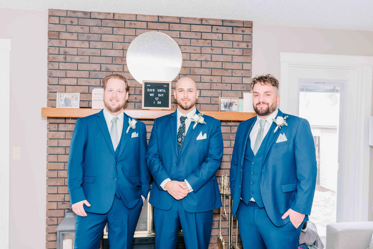 Groom and his men all ready to go. 
