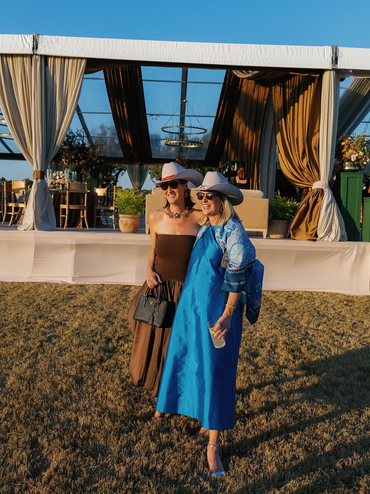 Custom tented wedding celebration with fall Ralph Lauren vibes at private polo farm in Aiken, South Carolina by Sarah Bradshaw_0189