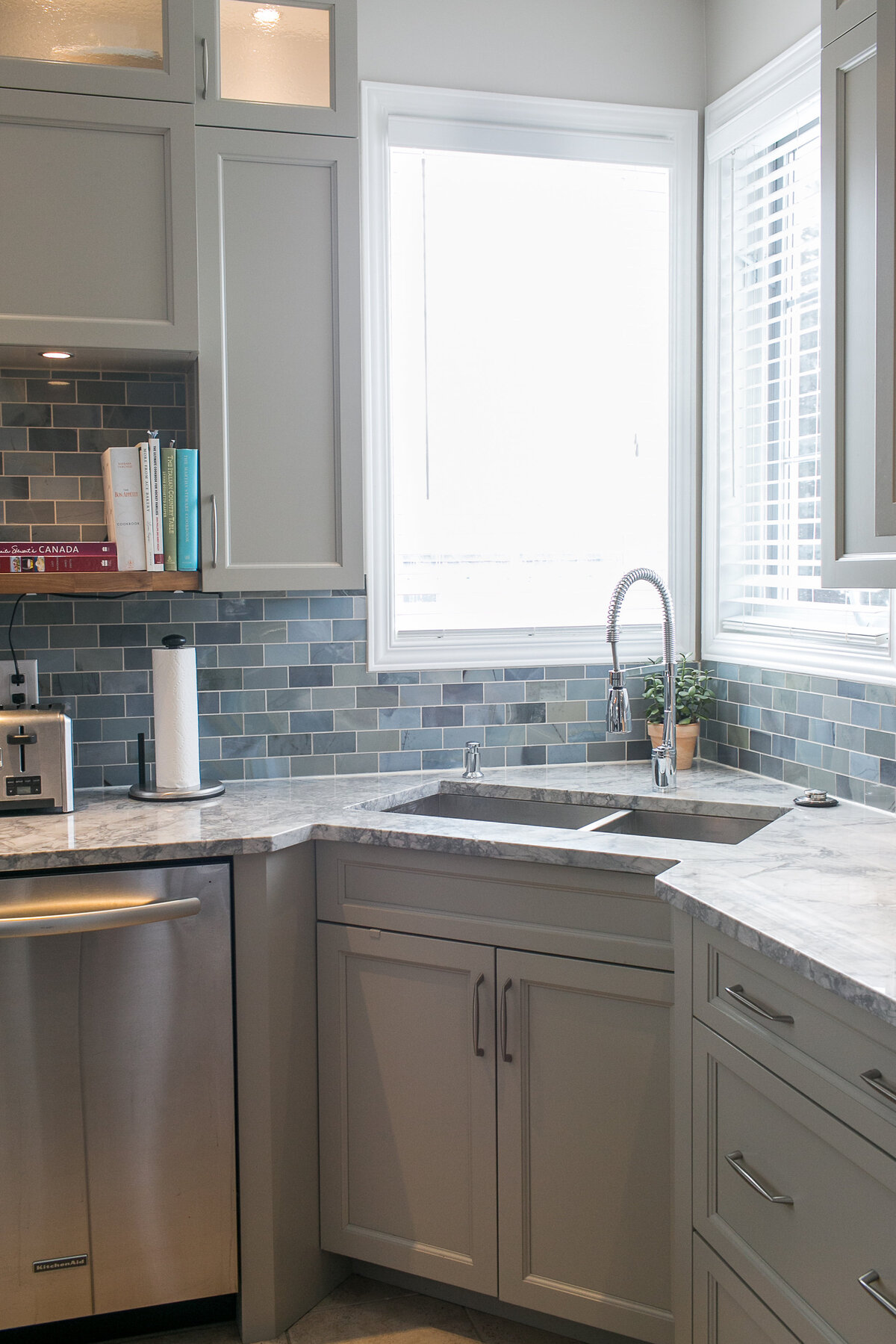Transitional Marble Moonstone Kitchen (9)
