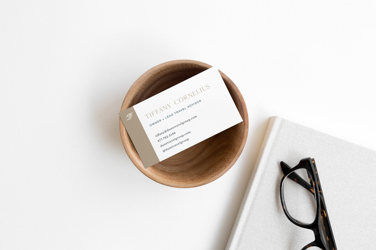 white and neutral business cards