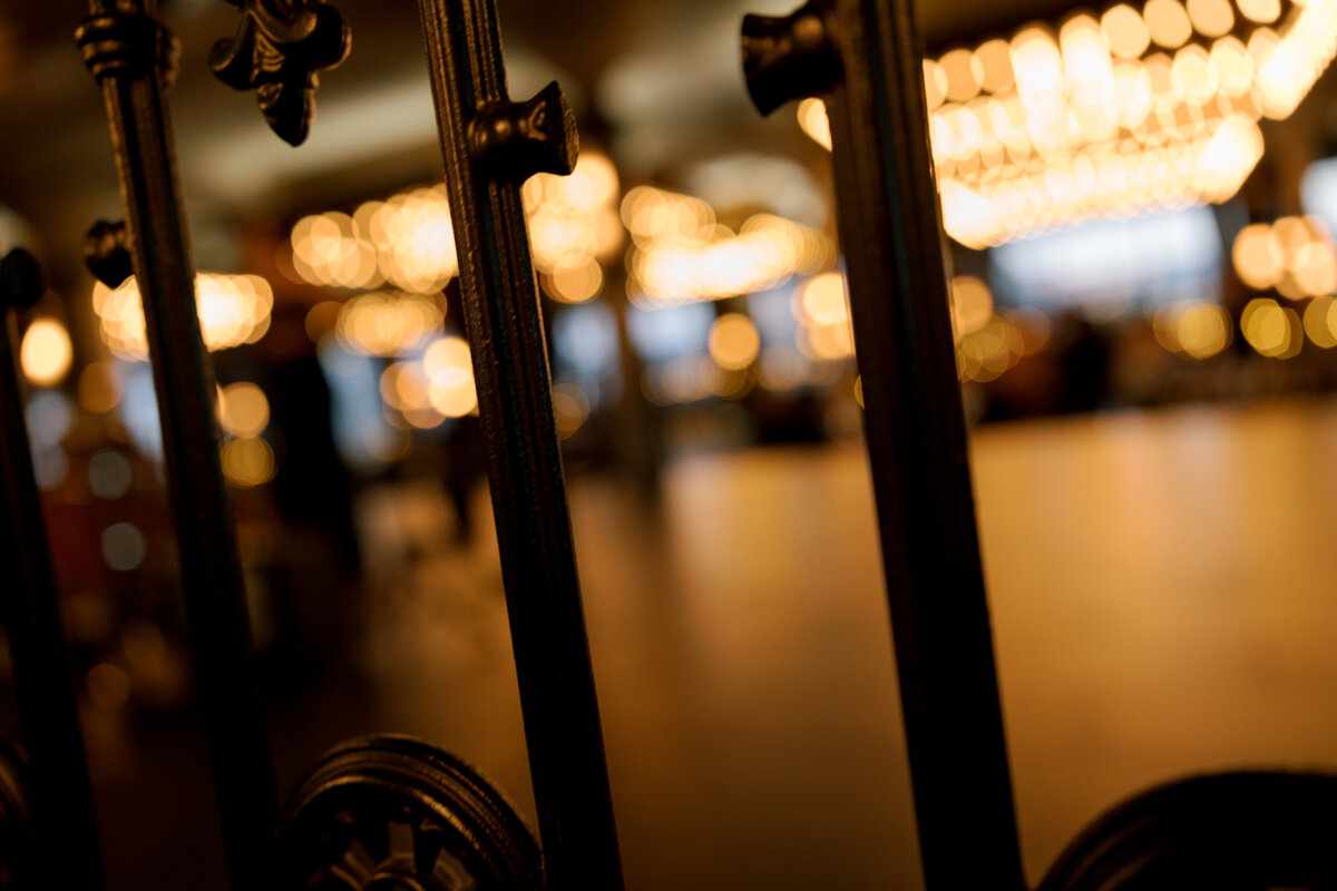 A photo of the wedding reception details  at the Astorian wedding in Houston.