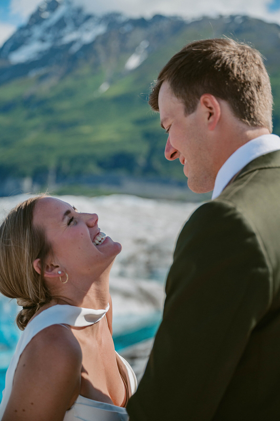 couple laughed at eachother