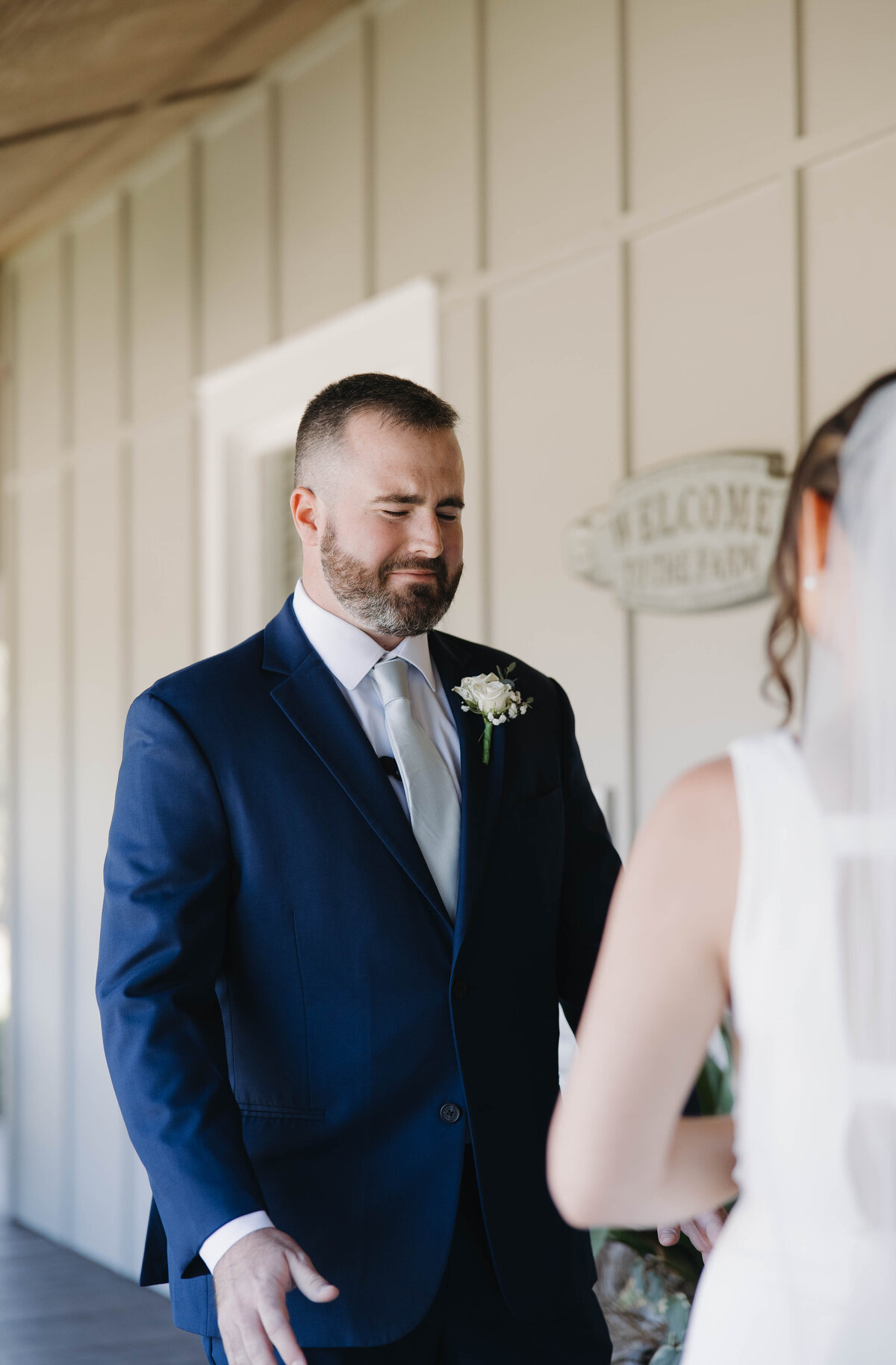 grooms reaction to seeing his bride