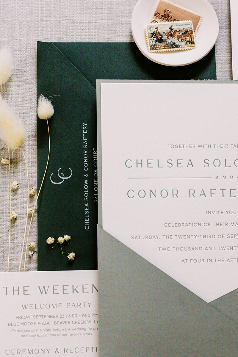 Minimalist Modern Wedding invitation