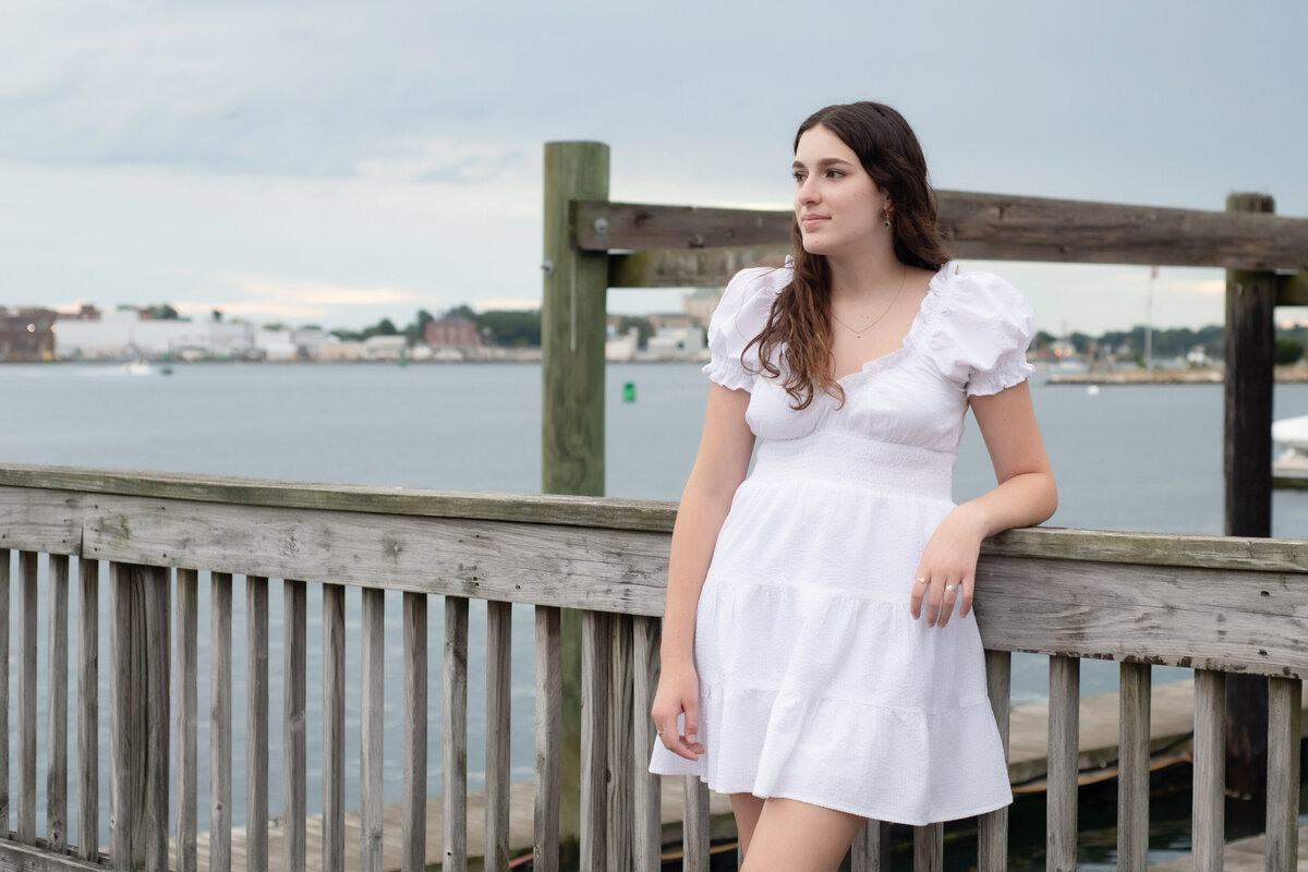 Senior Portrait in Prescott Park NH