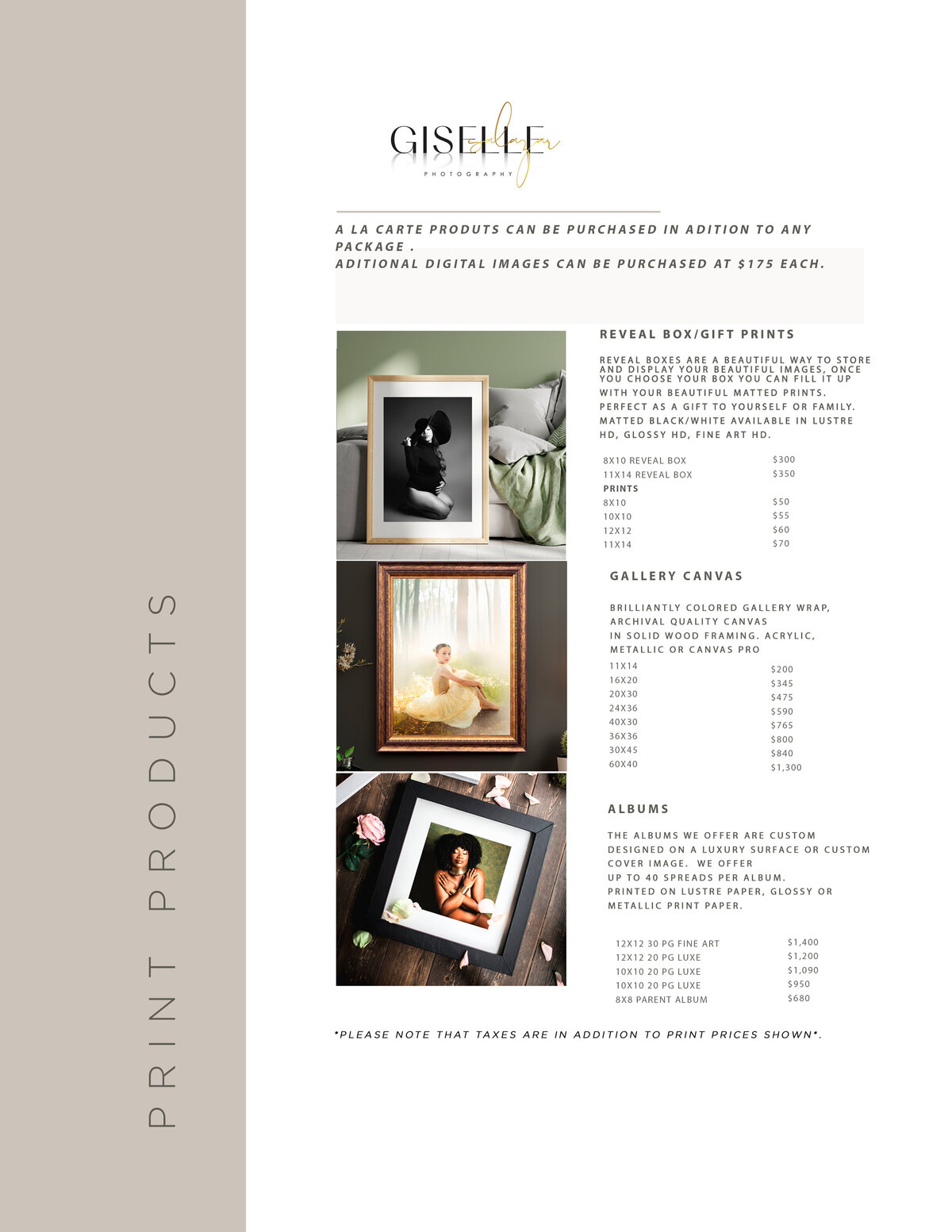 ModernPrintProductsForm A LA CARTE1