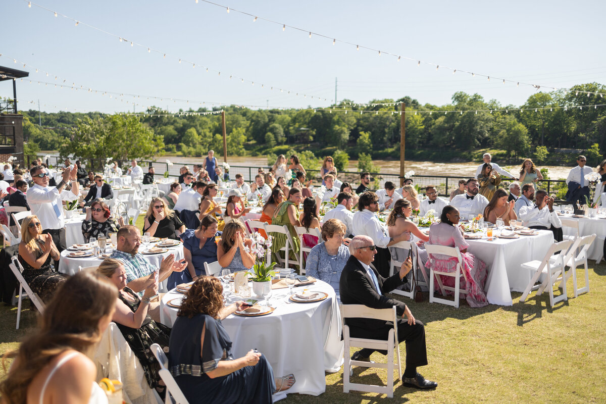 wedding reception at The Powerhouse in  Columbus Georgia by Amanda Richardson Photography