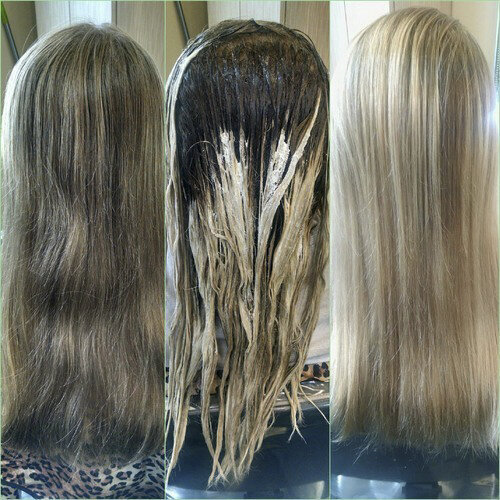 Steps of hair extensions process