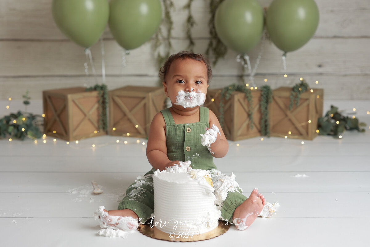 lehigh-valley-photographer-lori-generose-lg-photography-first-birthday-cake-smash-boy-pottsville-pa