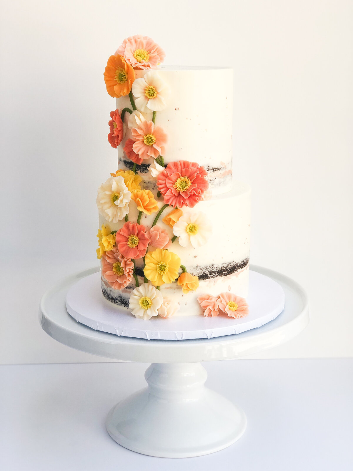 buttercream flower wedding cake