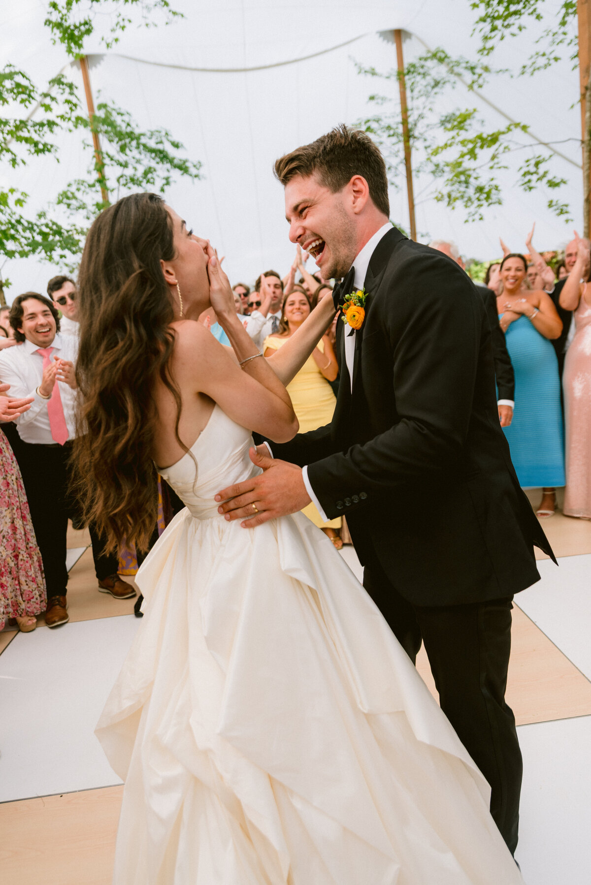 Tented wedding at Willow Hill by Gathered East