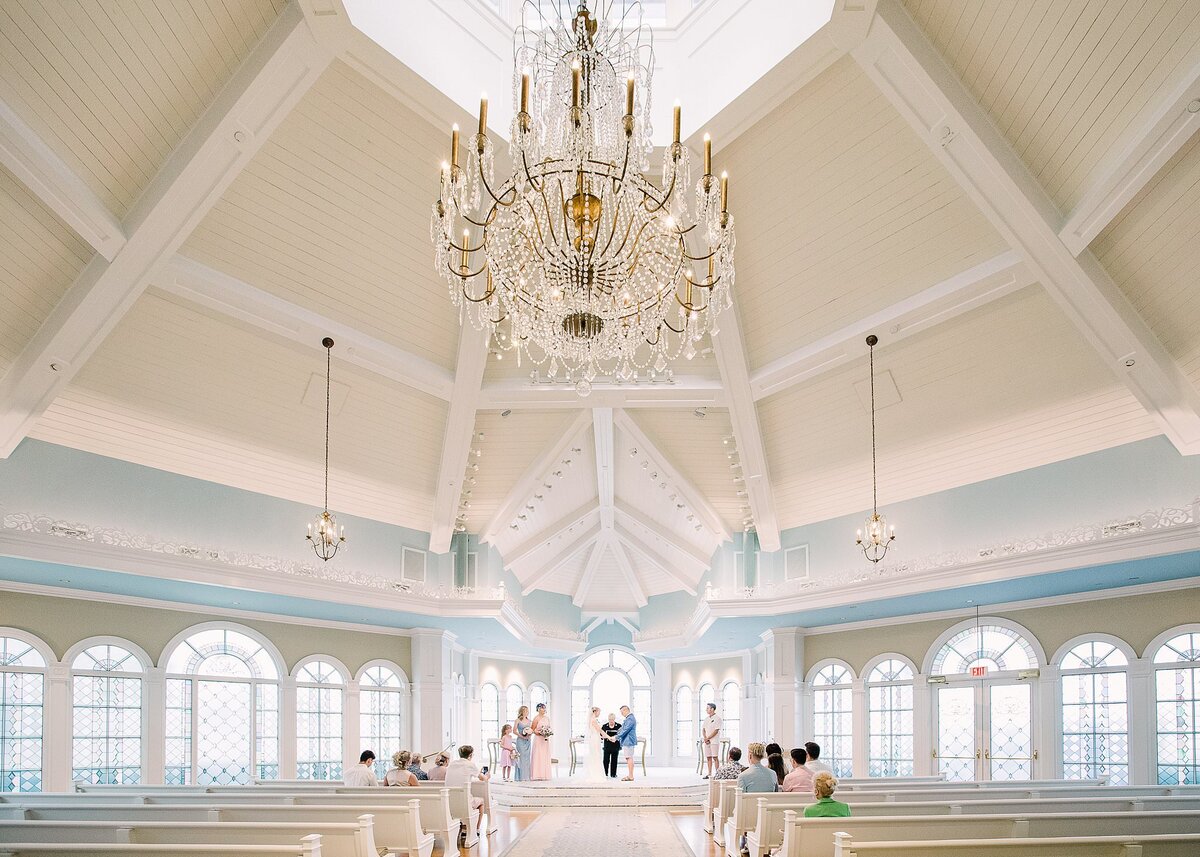 intimate ceremony at Disney's Wedding  Pavilion