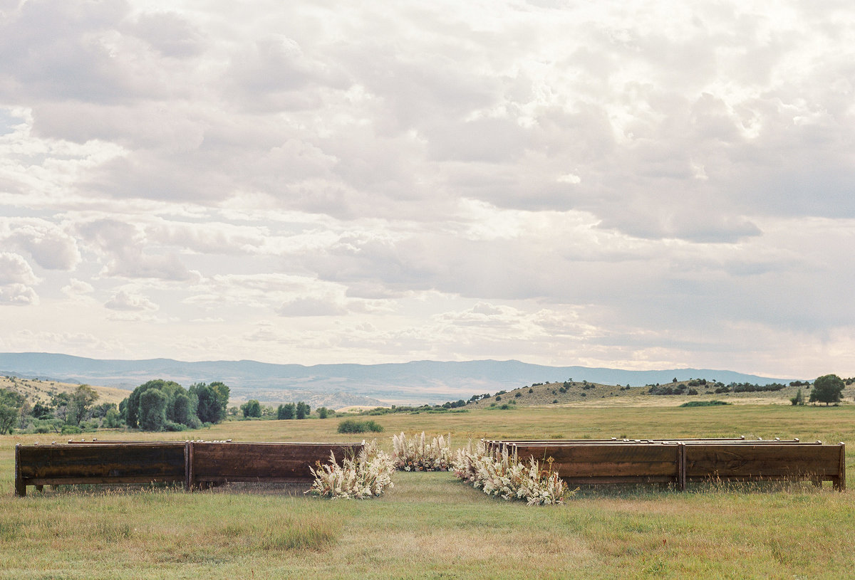 Wyoming Prairie Chic Ceremony