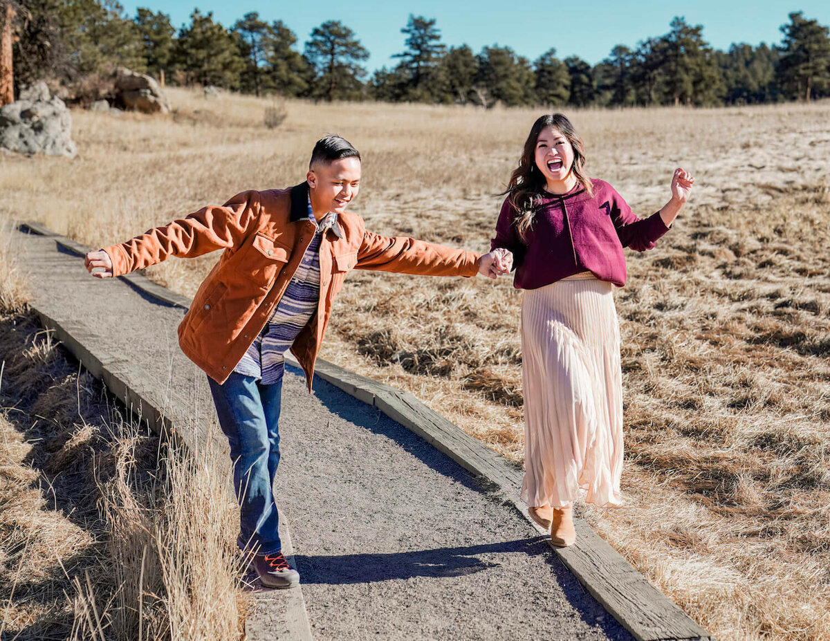 denver co family photographer - couple laughing