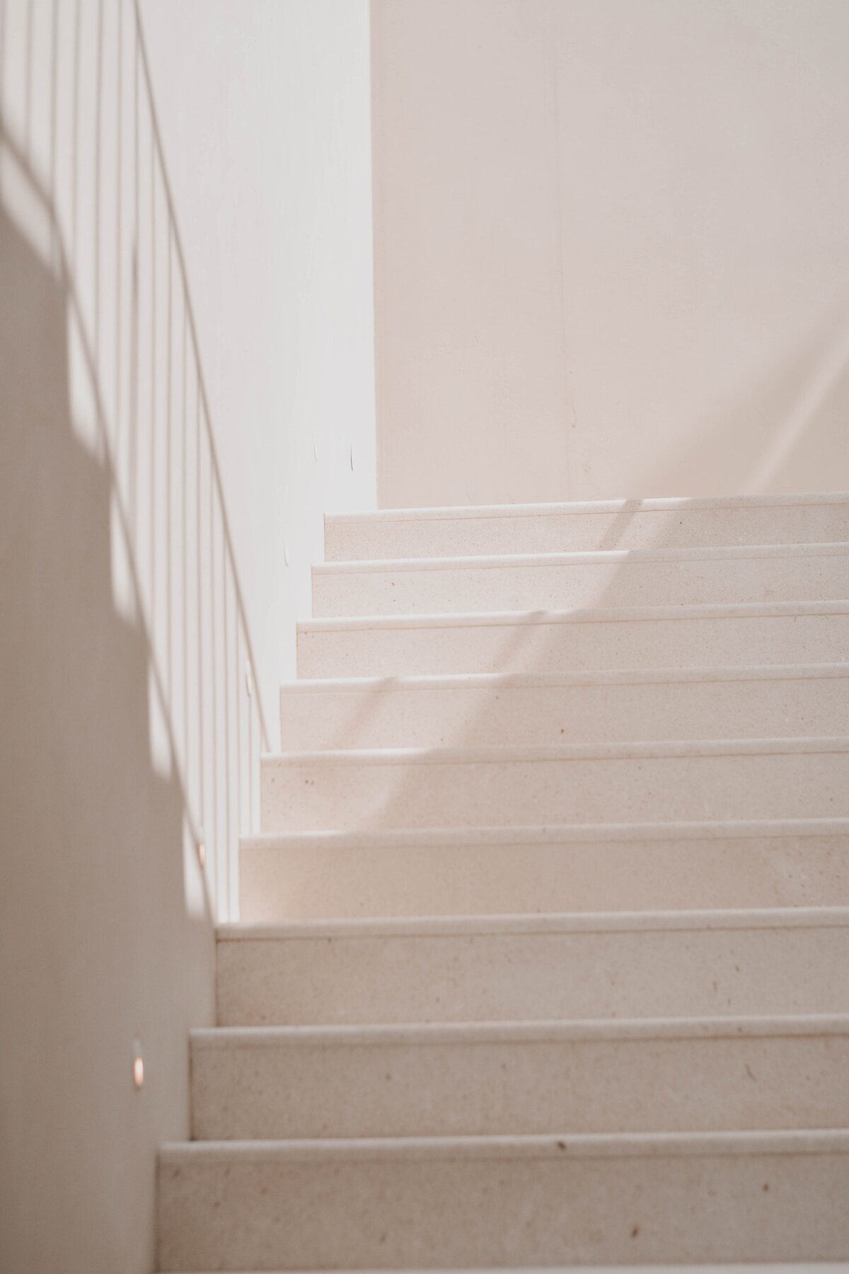 Light Directing on White Stairs