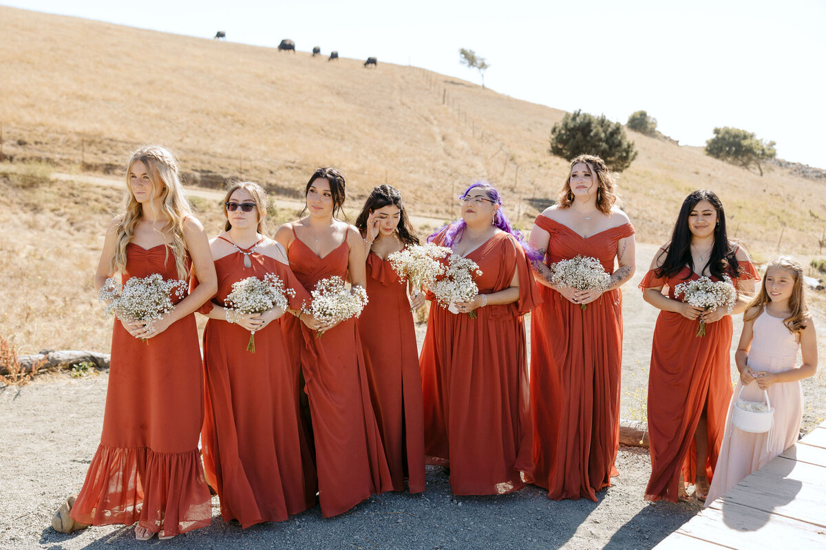 Image of bridesmaids at a San Luis Obispo, CA wedding by Chris Tack