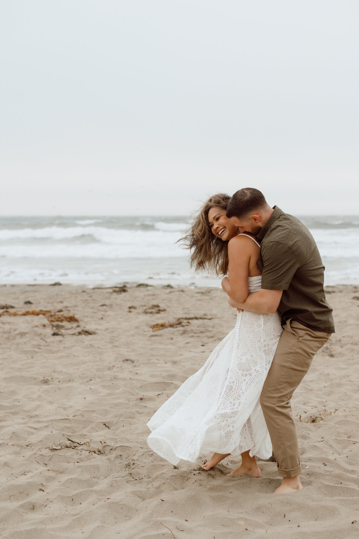 Beach photoshoot for intimacy, photo by Sonoma county photographer