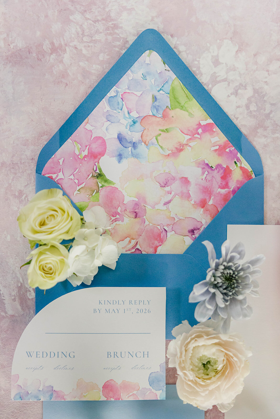 envelope-with-floral-liner-watercolor-wedding-invite